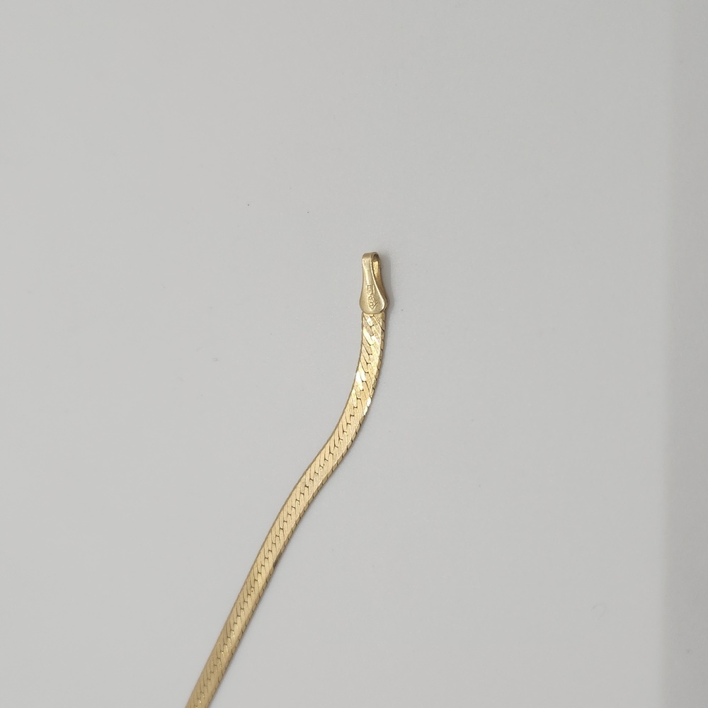 Vintage 14k Herringbone bracelet - Picture 4 of 8